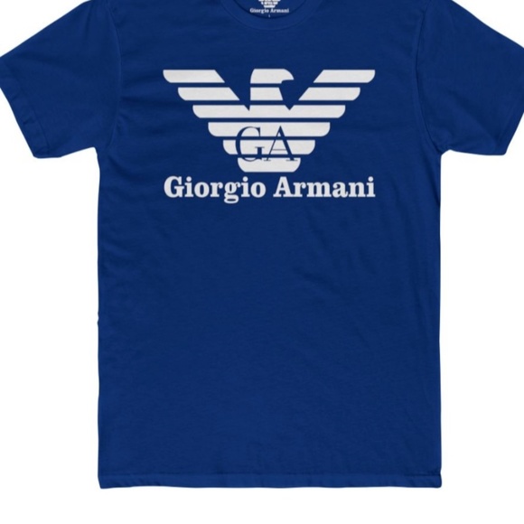 Giorgio Armani "Classic Eagle Logo" Fitted Designer T-Shirt. Various colors - Picture 5 of 6